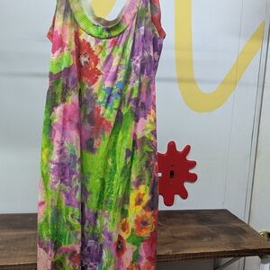 Colorful Floral bodycon Midi Dress